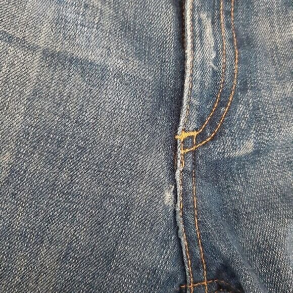 RAG & BONE \ Mid-Rise Skinny Destroyed Blue Jeans Sz 26 - Picture 13 of 16